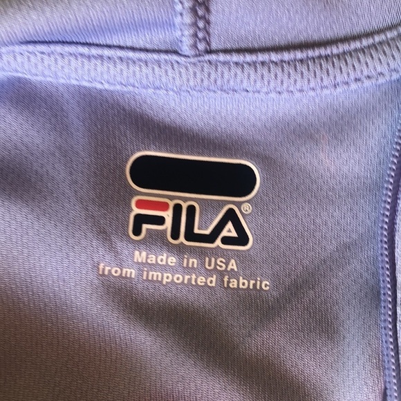 Vintage Fila Y2K Set of Lavender Drawstring Pants & Full Zip Hoodie Jacket M - Picture 9 of 14